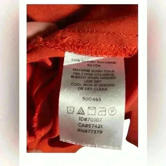 Loft Casual Red Short Sleeve Button Down
Dress With Pockets Size Small - Picture 7 of 12